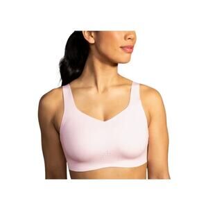 BROOKS Dare Underwire Run Bra NWT Size 44F Rosewater Running Walking High Impact